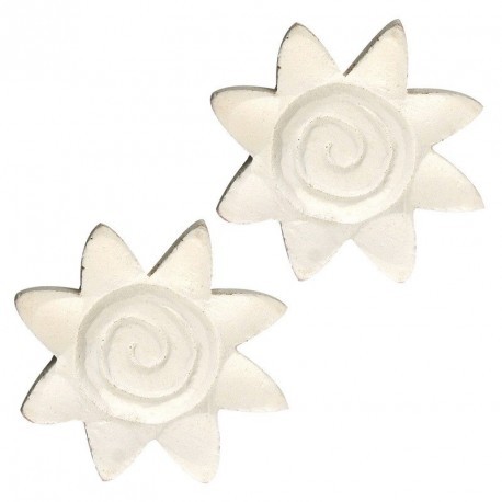 WOODEN SUN CLIP X2
