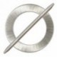 THREAD-COVERED ROUND BROOCH