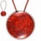 MAGN.ROND.NACRE CORD.CUIR