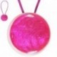 MAGN.ROND.NACRE CORD.CUIR