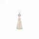 SMALL TASSEL PEARL/ORGANDY