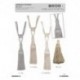 TIEBACK1TASSEL PYRAMIDE*6