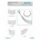EMB 3 RANGS ANNEAUX METAL