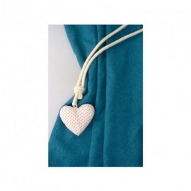 CORD TIEBACK WITH HEART