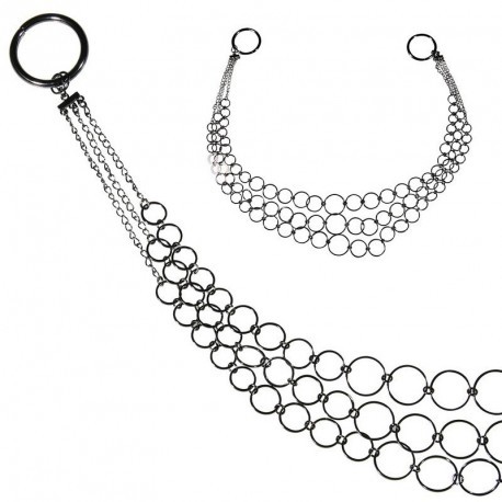 EMB 3 RANGS ANNEAUX METAL