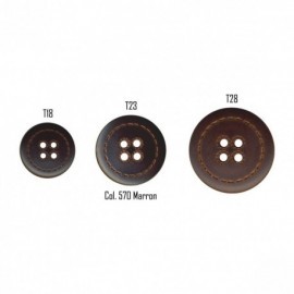 LEATHER IMIT.ROUND BUTTON