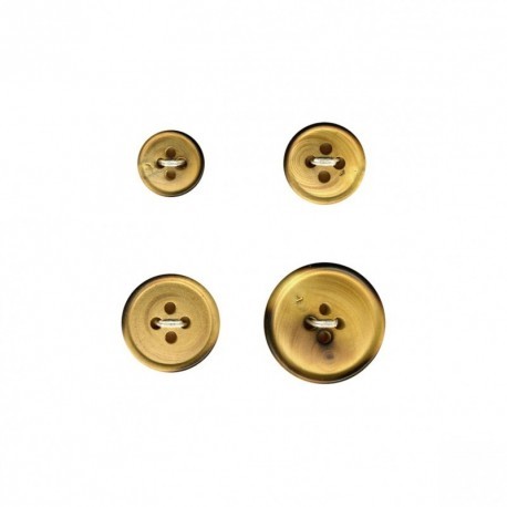 WOOD BUTTON - 4 HOLES