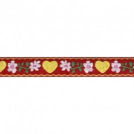 JACQUARD COEURS 15MM