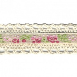 JACQUARD/DENTELLE COTON 23 MM