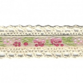 JACQUARD/ COTTON LACE 23 MM