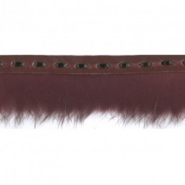 FUR TRIM ON FAKE LEATHER
