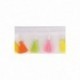 FRANGE POMPONS MULTICOLORE