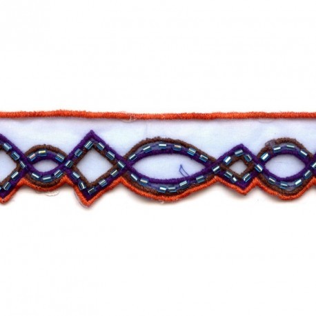 GALON VOILE "PERLES"