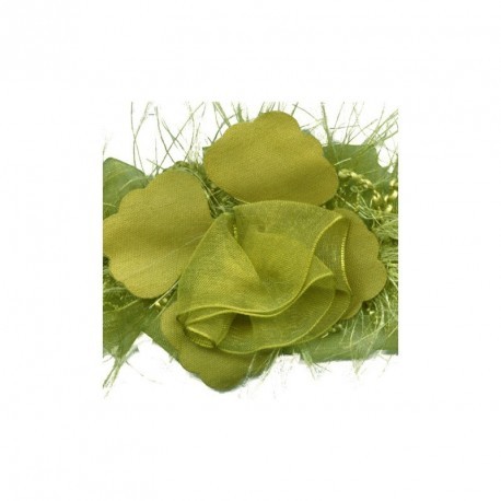 FLOWER RIBBON ON ELASTIC