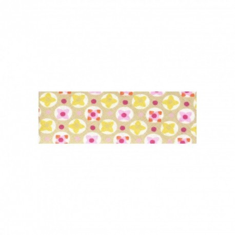 "FLOWER/DOT"BIASTAPE 27MM