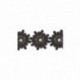 GUIPURE FLEURS STRASS