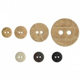 2 HOLES LEATHER BUTTON