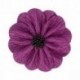 POPPY FLOWER ON BROOCH