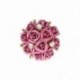 METAL BUNCH OF FLOWERS BUTTON
