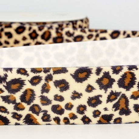 LEOPARD VELVET RIBBON