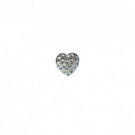 RHINESTONE BUTTON HEART