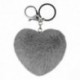 HEART KEYCHAIN POMPOM 8CM