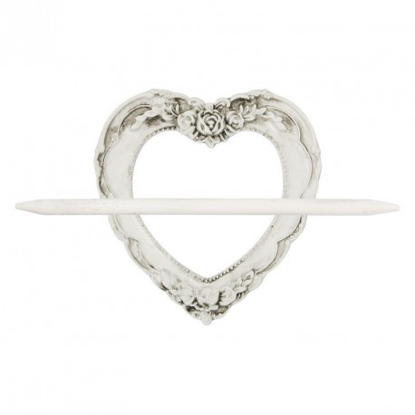 RESIN BROOCH "HEARTS"