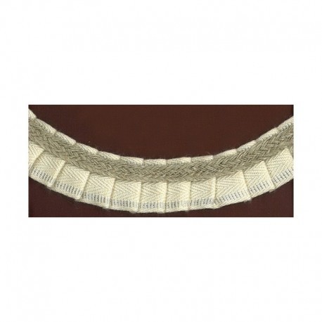 NATURAL PLEATED RUCHE