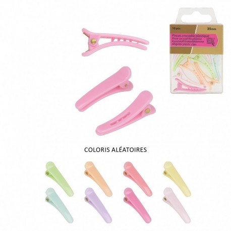 ALLIGATOR PLASTIC CLIPS 45MM*10PC