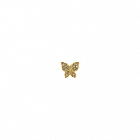 BOUTON PAPILLON STRASS