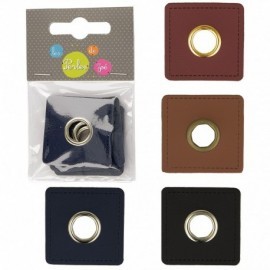 EYELET PATCH SQUARE 10MM*4