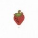 M PATCH STRAWBERRY WITH PEARLS
