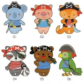 M PATCH ANIMAL PIRATES