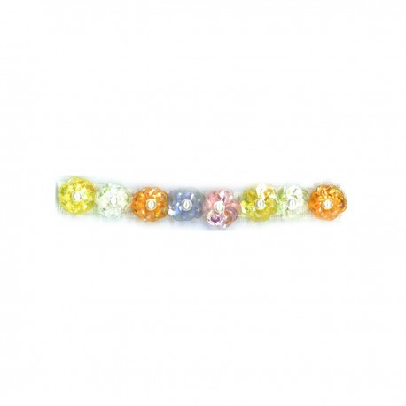 FLEURS PERLES PAILLETTES