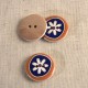 DECORATED WOODEN BUTTON