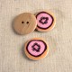 DECORATED WOODEN BUTTON
