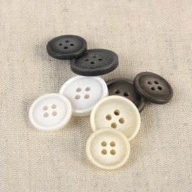 ORGANIC BUTTON, RESIN, 4-HOLE