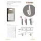 12 CROCHETS PLASTIQUE AJUSTABLES