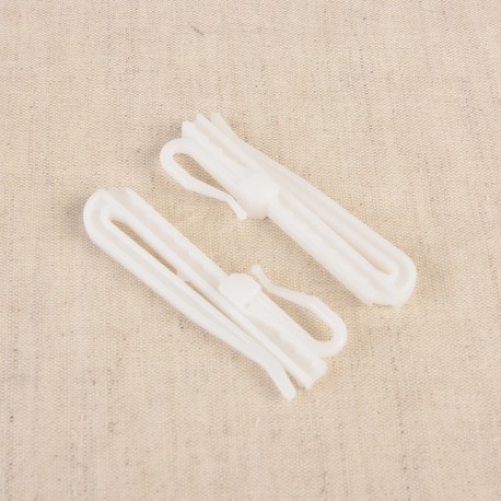 12 CROCHETS PLASTIQUE AJUSTABLES