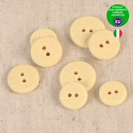 2-HOLES TEXTURED BUTTON