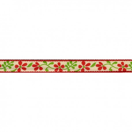 GALON FLEUR IMPRIME 10MM