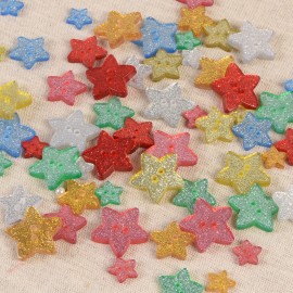 GLITTER STARS BUTTON