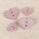 BOUTONS COEUR GLITTER