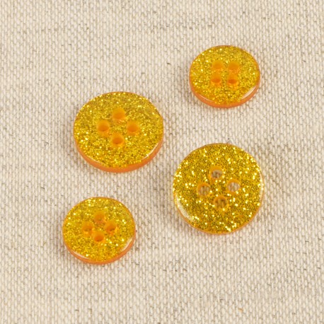 RUNDER KNOPF MIT GLITTER