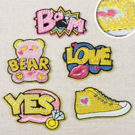 S MOTIF BEADED WORDS
