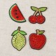 S MOTIF SEQUINS FRUITS