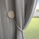 ROUND MAGNET TIEBACK IN FABRIC