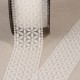 EMBROIDERED TULLE ENTREDEUX FLOWERS ROSACE ASS4234