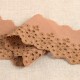 SCALLOPED EMBROIDERY WITH FLOWERS
