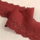 SCALLOPED EMBROIDERY WITH FLOWERS